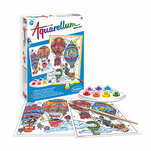 Акварельная раскраска Воздушный шар (SentoSphere, 610k)